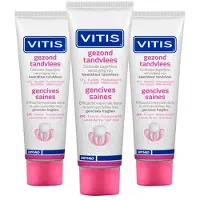 Vitis 3x Tandpasta Gezond Tandvlees 75 ml