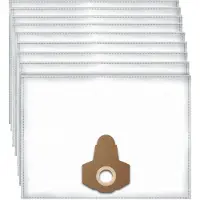 DParts 10x stofzuigerzakken geschikt voor Parkside en Einhell - microfleece zakken voor Lidl PNTF 23 - PTS 250 - PNTS 1250 - 1300 - 1400 - 1500 series - nat droog stofzakken