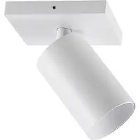 Deko-light CAN TILT plafondspot, wit, 11 x 9 cm, 1-lamp, metaal GU10 TILT, dimbaar, wit / opaal, Woon-/ Eetkamer, Aluminium, buitenspot