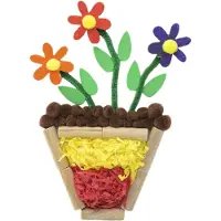 Colorations - houten daisy bloemen klein, 20st.