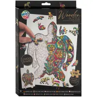 Creative Craft Group houten legpuzzel schildpad 130 stukjes educatief.