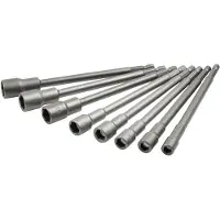 GEKO Magnetische dopsleutelset - 8-delig - 6-13mm - 150mm lengte - CrV staal