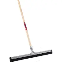 Synx Store Synx Tools 45 cm Vloertrekker met steel 120 cm - Vloerwisser - Trekker - Trekkers - Zwart - Vloermop/Vloerreiniger - Watertrekker Met Houten Steel 120 cm
