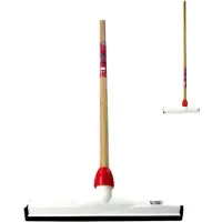 Synx Tools 55cm Vloertrekker met steel 120 cm - Watertrekker - kunststof - Trekker - Dweilen/ Natuurrubber - vloerwisser - Vloermop/Vloerreiniger - Met Houten Steel 120 cm