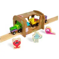 Bigjigs houten monster-tunnel