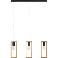 Eglo Littleton Hanglamp - E27 - 71 cm - Zwart|Bruin - Duurzaam