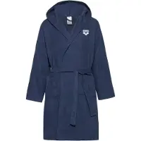 Arena Sport badjas 'Compact Microfiber' donkerblauw / wit