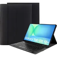 Just in Case tablet Hoes met Toetsenbord geschikt voor Samsung Galaxy Tab S10 FE Plus - AZERTY Bluetooth Keyboard Case - Zwart
