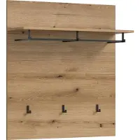 Xonox Home Kapstokkenpaneel Scout - Evoke Oak - 90x98x27 Cm - - Wandkapstokken - Bruin - Spaanplaat