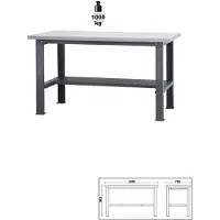 Beta C58Bc-X1,6 Werkbank | Met werkblad inox - 058000606