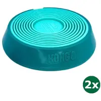 Kong licks spinz teal groenblauw 2x 20x20x4,5 cm