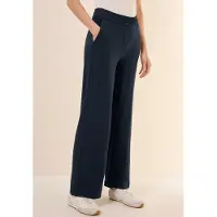 Cecil Dames Wide Legs jersey broek - Blauw - XL