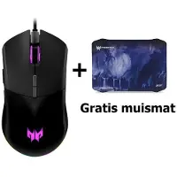 Acer Predator 330 gaming muis met Gratis Predator muismat M