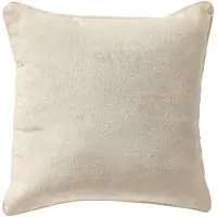 Dutch decor LEWY - kussenhoes 45x45 cm - glansvelours - Snow White - wit - met rits - zonder binnenkussen