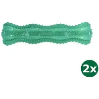 Kong squeezz dental stick mintgroen 2x 5x5x20,5 cm