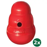 Kong snack dispenser wobbler rood 2x Large 19x13x13 cm