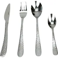Sola Bestek Set Palma - 24 Delig Bestekset 6 Persoons - Modern - Vaatwasser bestendig - Zilverwit Premium Edelstaal 18/10 RVS - Zilver