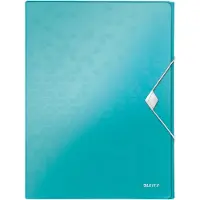 Leitz 4629 WOW documentenbox ijsblauw metallic 30 mm (250 vel)
