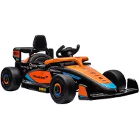 AIYAPLAY Elektrische speelgoedauto voor kinderen Kunststof, staal 115L x 67B x 50H cm Oranje