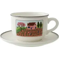 Villeroy & Boch Cappuccinotasse mit Untertasse Design Naif 330 ml