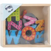 Small Foot - Houten Magnetische Letters Kleur, 37dlg.