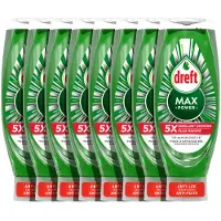 Dreft MaxPower Vloeibaar Afwasmiddel - 8 x 730 ml