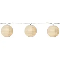Star Trading Lantern String Lights 'Festival', 10 LED-lantaarns, netvoeding, warm wit, L 135 cm, Ø 7,5 cm