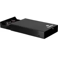 CoolBox SlimChase A-3533, Behuizing voor HDD, 3.5 inch, SATA, 5 Gbit/s, USB-aansluiting, Zwart