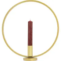 QUVIO Kandelaar - Rond - Goud