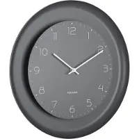 Karlsson wandklok dual disc donker
