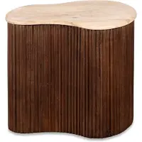 Lewis & Loft Salontafel Lena – Organische vorm – Maat S – FSC-gecertificeerd mangohout – Bruin