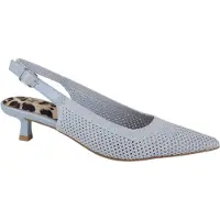 La strada 2403346-4502 lt grey/silver knitted dames pumps