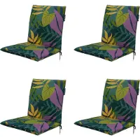 Madison stapelstoelkussen iven green ca. 97x49 cm set van 4
