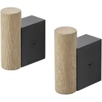 Muuto Attach Coat Hook Lot de 2 Black