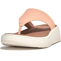 Original Brands F-mode leather flatform toe-post sandals