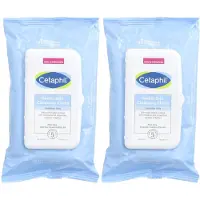Cetaphil Face and Body Wipes Gentle Skin Cleansing Cloths 50 Count Twin Pack for Dry Sensitive Skin Flip Top Closure Great for the Gym Travel