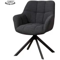 Tower Living Eetkamerstoel Alba Alpine - Blauw Stof - 67x66x86cm