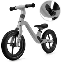 Kinderkraft XPLOIT Loopfiets - Voor Kinderen vanaf 80 cm - Verstelbaar Stuur en Zadel, PU Wielen en Magnetische Voetsteunen - Grijs