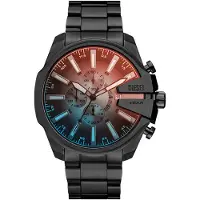 Diesel Analoog horloge 'MEGA CHIEF' blauw / rood / zwart