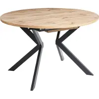 Beliani CARLEA - Uitschuifbare eettafel - Lichtbruin - MDF