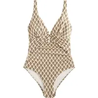 Next Shaping-badpak beige / crème / marine / olijfgroen