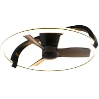 TRIO Plafondventilator met LED lamp | Stockholm | Ø 73.5 cm | 2700-6500K | Zwart | 37W | Lighting