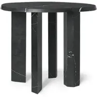 Ferm Living Taula Bijzettafel Ø54,4 Cm Zwart - Bijzettafels & buffetten Marmer Black - 1104270182