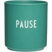 Design Letters favoriete mok 25 cl Pause-antique green