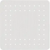 Wenko Mirasol badmat wit - rubber - 54 x 54 cm
