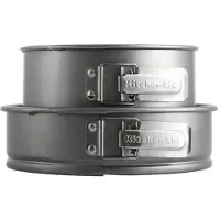 KitchenAid Bakeware-sets in gealuminiseerd staal – 2-delige ronde bakvormset - 20 en 24cm - PFAS-vrij