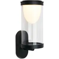 Briloner - Wandlamp buiten - buitenlamp met verwisselbare batterij - zwart - buitenverlichting - 24 x 12 x 10 cm - Zwart