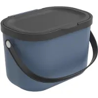 Rotho Albula afvalscheiders - GFT afvalbak - 3,2L - gerecycled materiaal - donker blauw
