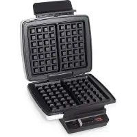 Fritel Wafelijzer A201 - Wafelapparaat / Wafelbakijzer - 4x7 - 23x24cm - 1200W - Anti-aanbaklaag - Vaste platen - Wit - PFAS-vrij