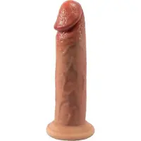 Silexd - Premium Real Skin Dildo - Model 2 - 15 cm - Lichte Huidskleur